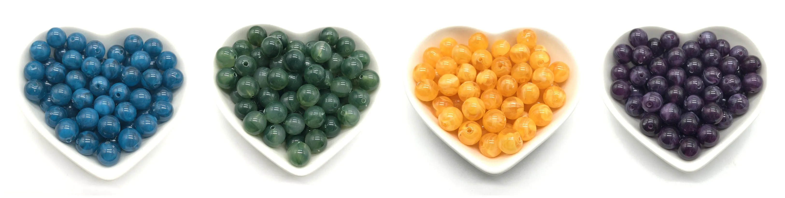 Оптовая продажа круглые акриловые бусины из имитации натурального камня 8/10/12 мм