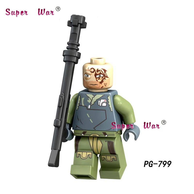 PG799 Одиночный Solo A Story Rey Хан Соло Hoth Rebel Anakin A Wing Pilot building block игрушки для детей - Цвет: PG799