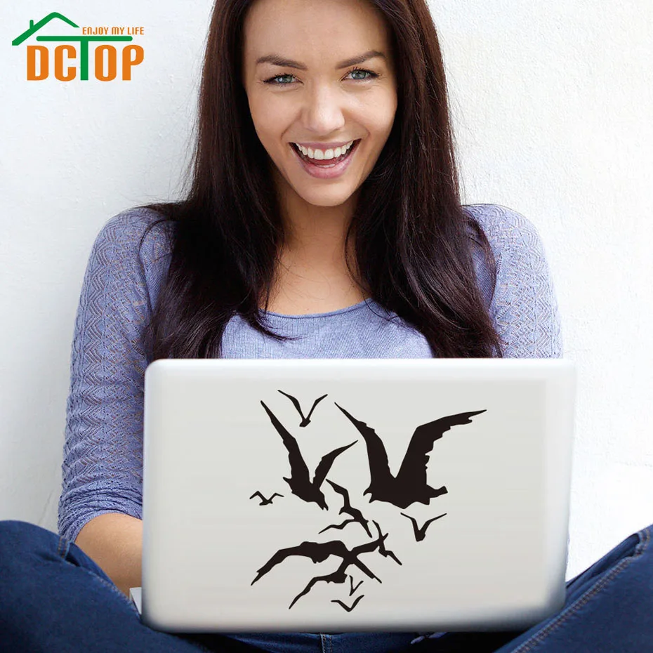 DCTOP флок совок стикер для ноутбука виниловые художественные съемные настенные