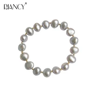 fashion black baroque natural freshwater pearl bracelet for women trendy real pearl jewelry birthday gift