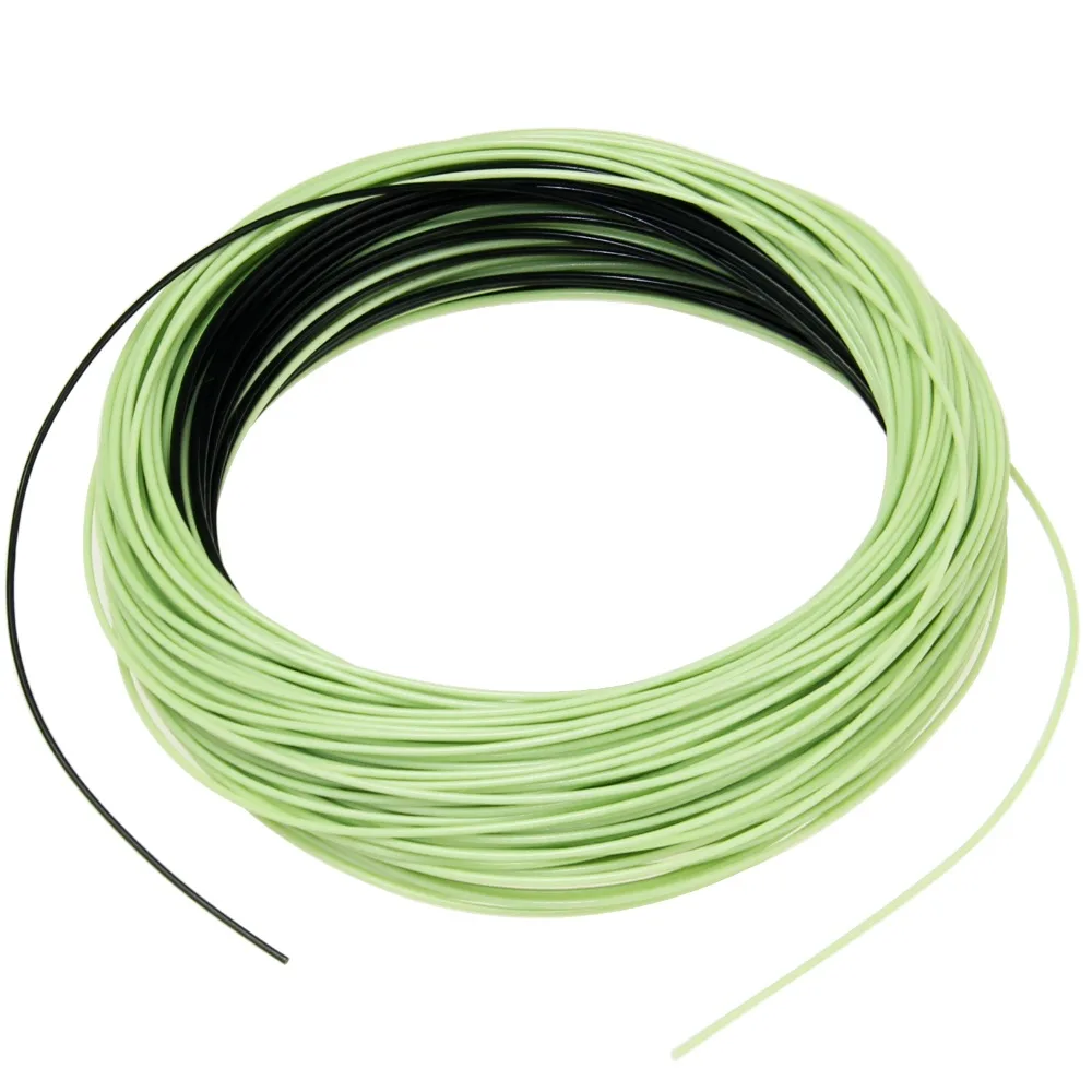 WF5/6/7/8/9 F/S Fly Line 100FT Moss Green Floating Fly Fishing Line & Sink Tip