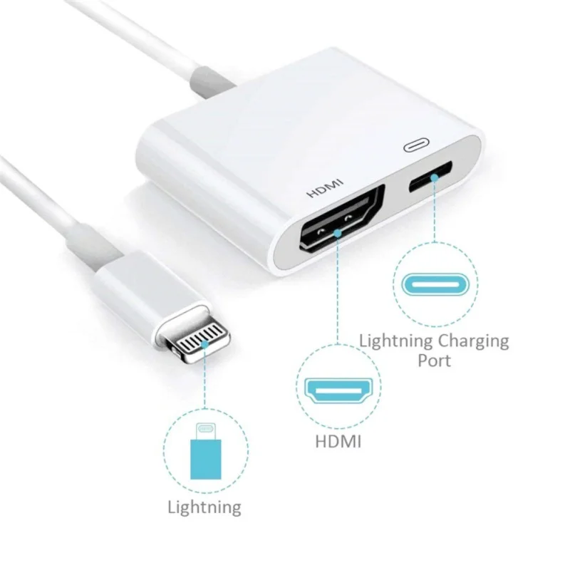 Для iPad к HDMI адаптер для iOS цифровому AV 4 K Кабельный разъем USB 1080 P HD адаптеры Iphone X