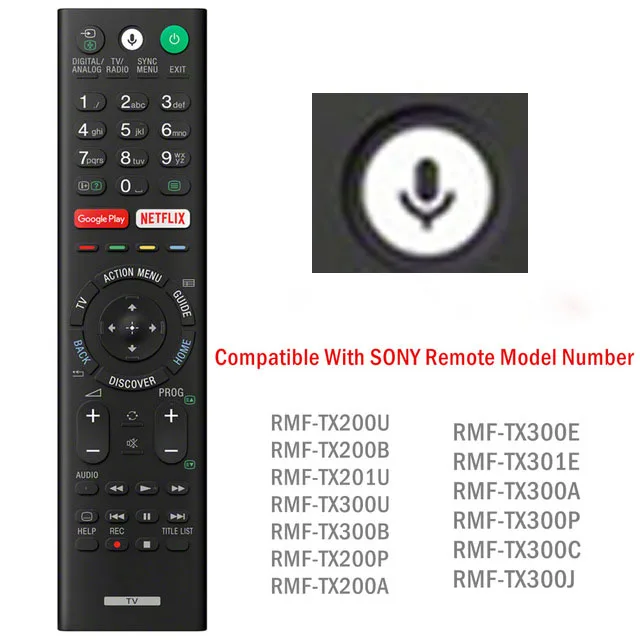 

NEW Original Voice Remote Control for SONY LCD LED Smart TV Controller RMF-TX200A for RMF-TX200P RMF-TX200E RMF-TX200U