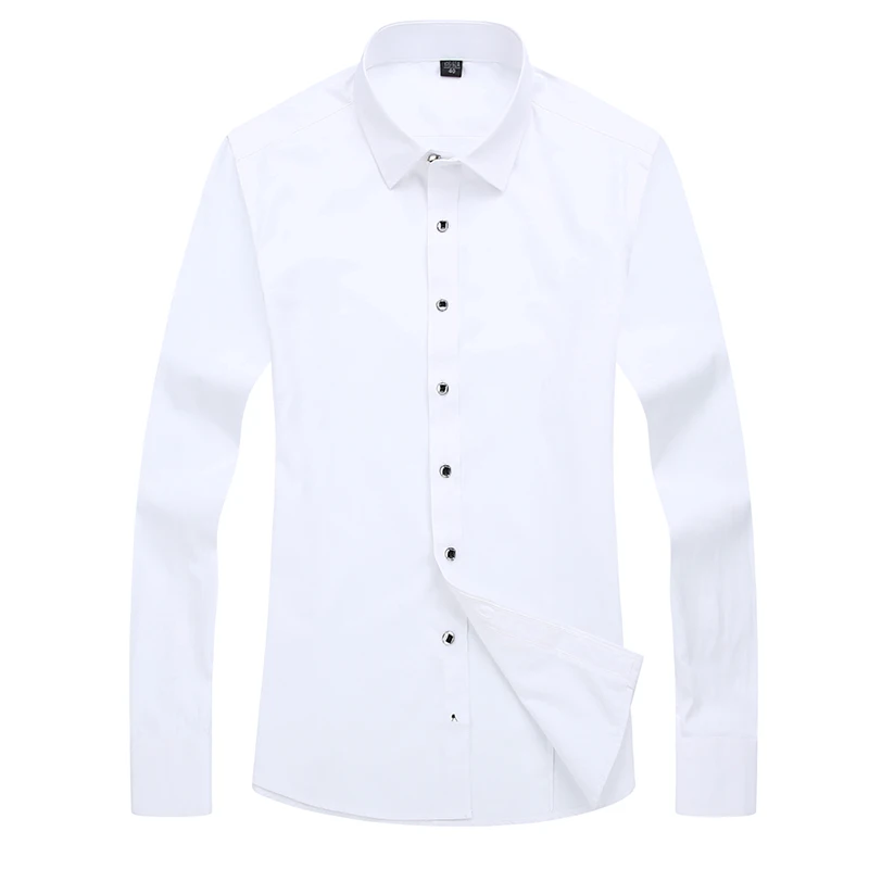 Весенние Рубашки с длинным рукавом повседневные мужские летние однотонные