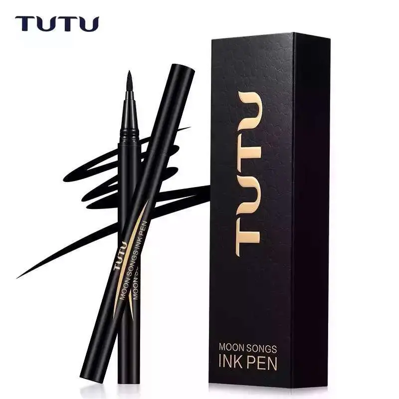 Жидкая подводка для глаз с пачкой гладкого макияжа черная луна песни чернильная