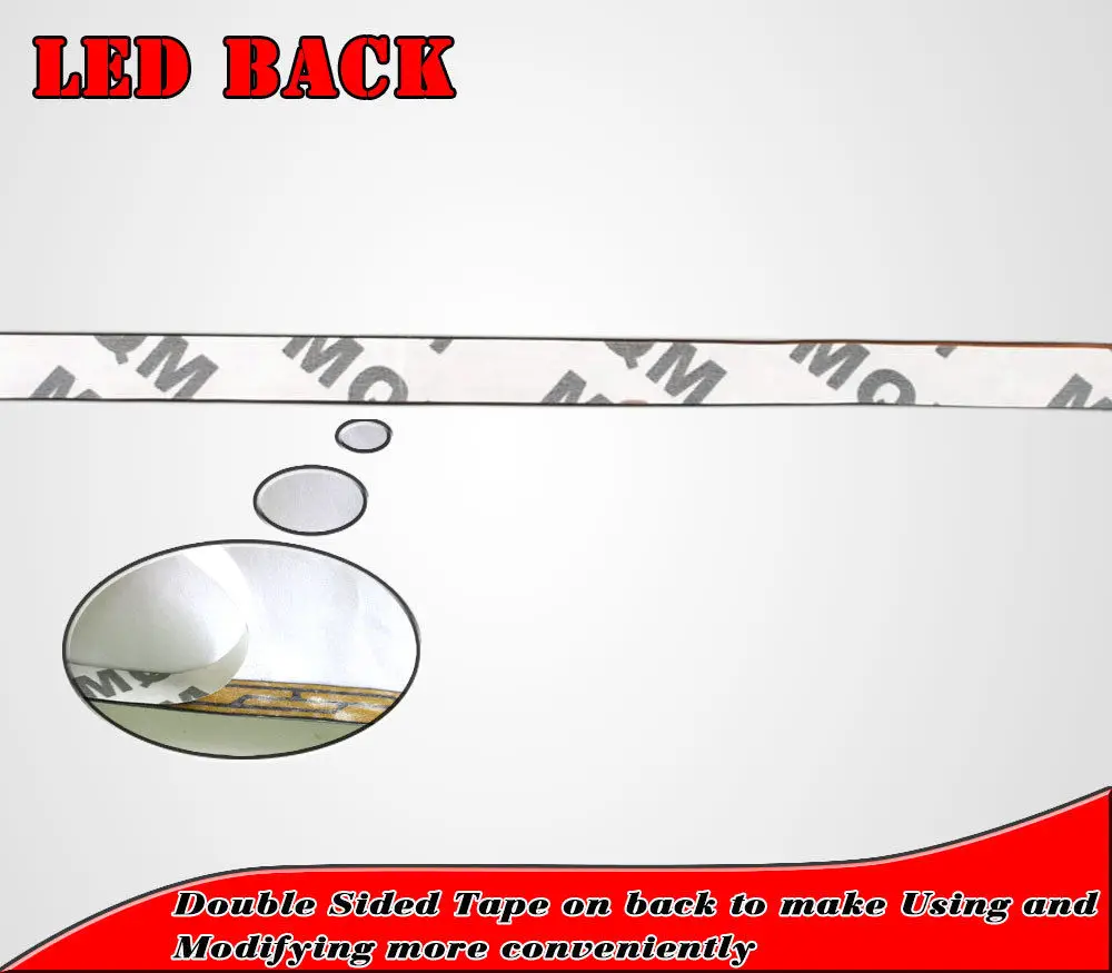 Гибкая светодиодная ленсветильник белая желтая красная синяя зеленая 15 SMD 30 см 2835