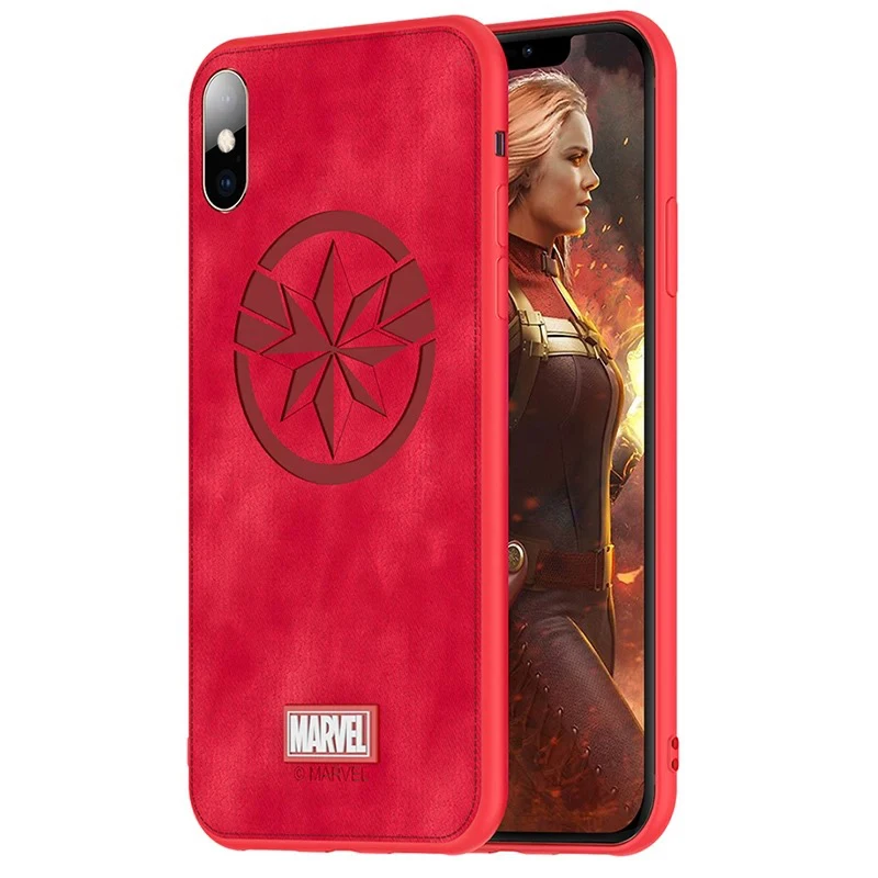 Fashion Brand Original The Avengers Phone Case For iPhone X XS MAX XR Huawei Mate 20 Pro Marvel Captain Sign Cloth Back Cover |