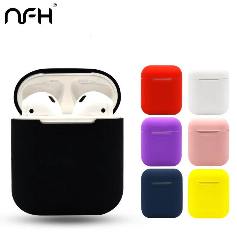 Мягкий силиконовый чехол для Airpods On Air Pods, противоударный защитный чехол для наушников, водонепроницаемые аксессуары для гарнитуры, 20 цветов
