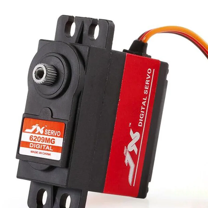 JX PDI-6209MG 4 8 V-6V 9kg Цифровой Металлический Стандартный сервоалюминиевый чехол для 1/10