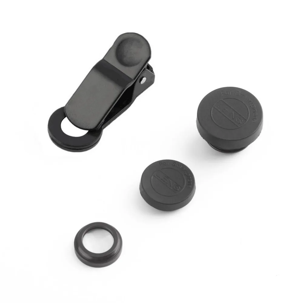 3-in-1 Phone Camera Lens Kit Aluminum Clip-On 180 Degree Fisheye + 0.67X Wide Angle 10X Macro For iPhone X 8 7 6 5 | Мобильные