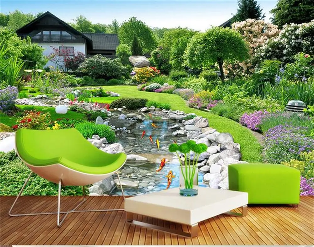 3D wallpaper/custom photo wall paper/Garden landscape scenery/TV/sofa/Bedding/KTV/Hotel/living room/Children | Обустройство дома