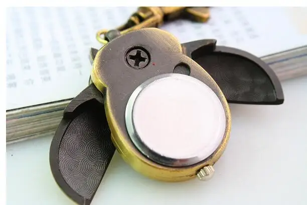 Винтажные кварцевые часы с подвеской в виде совы портативные броши для часов