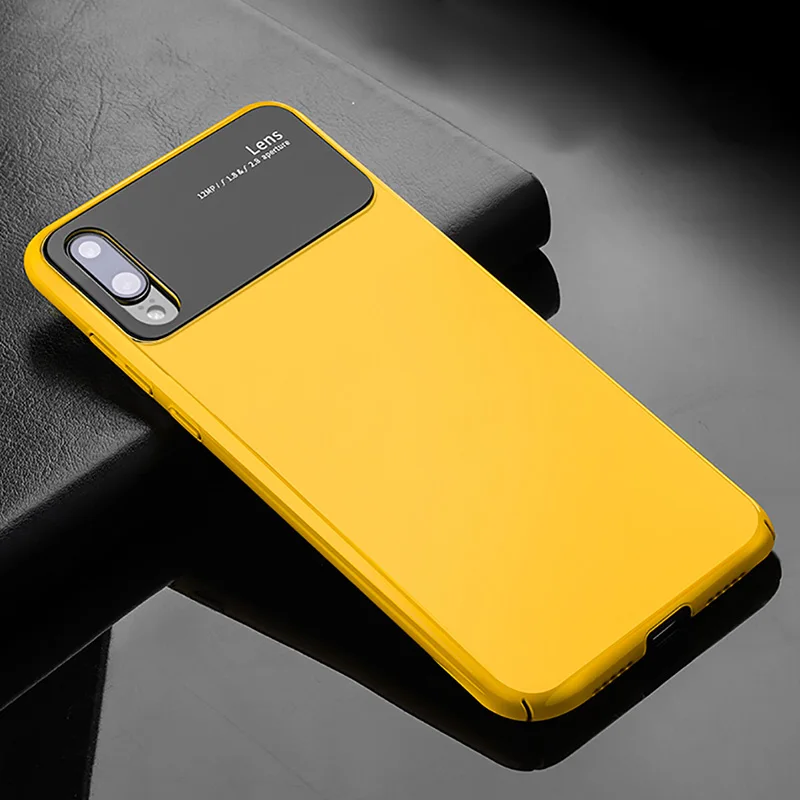 Mirror Yellow LuckGuard для huawei P30 Pro чехол Роскошный Гладкий Жесткие ПК-Чехлы для huawei P20 mate 20 Pro P20 Lite Тонкий чехол - Цвет: Mirror Yellow