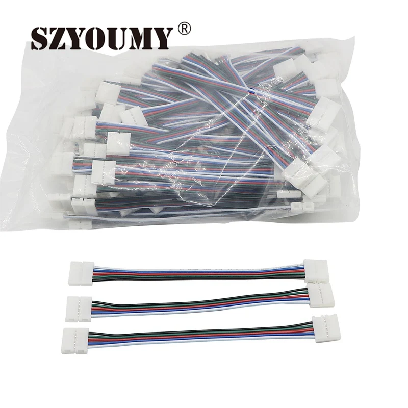SZYOUMY 200 шт./лот коннектор rgbw светодиодные ленты коннекторы RGBW 10 мм PCB 5 Pin основной