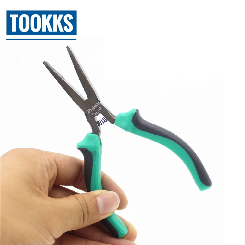 

PM-754 Spring-loaded Teeth Flat Nose Pliers 5 in Electronic Pliers