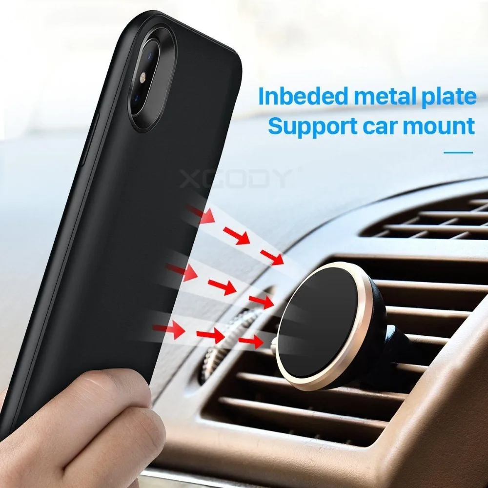 XGODY 3600 мАч смарт-чехол для iphone X ультра тонкий внешний чехол батареи Портативный