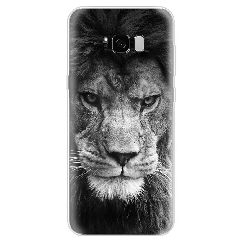 Silicone Case For Samsung Galaxy J1 J3 J4 J5 J6 J7 S9 plus A3 A5 A7 A8 A30 A50 2016 2017 2018 Cover Tiger Funda AB105 |