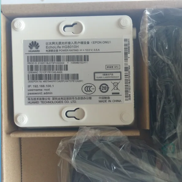 HG8010H wireless Терминал Epon ONU с 1 портом ethernet GE двойным протоколом H.248 и SIP английская