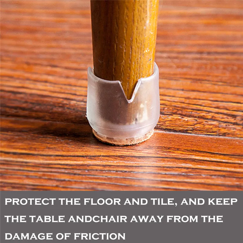 20 упаковок протекторов для лап стульев силиконовые вилки Защита от царапин