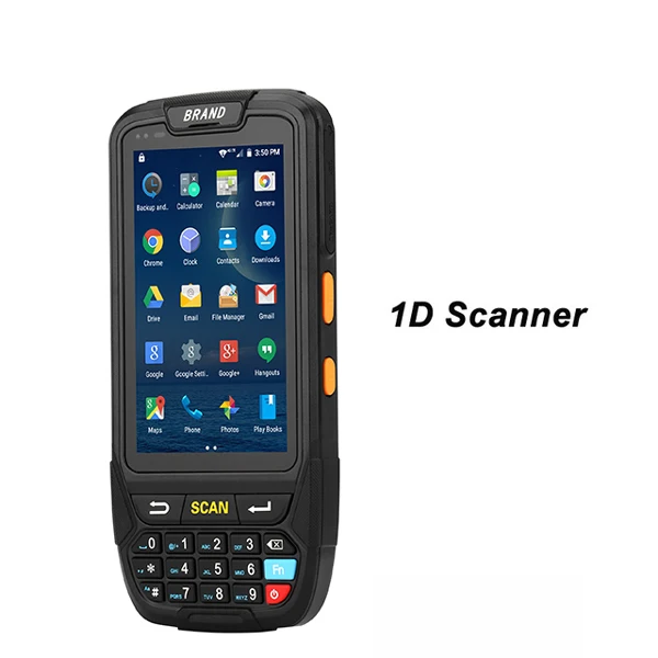 1D Scanner ISSYZONEPOS портативный Android 1D 2D сканер штрих-кода ручной КПК беспроводной терминал сбора данных терминал Bluetooth для бразильского рынка - Цвет: 1D Scanner