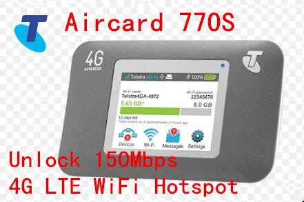 Разблокировка Беспроводная Aircard Sierra 150 Мбит/с 770S ac770s 4G LTE Мобильный Wi-Fi точка