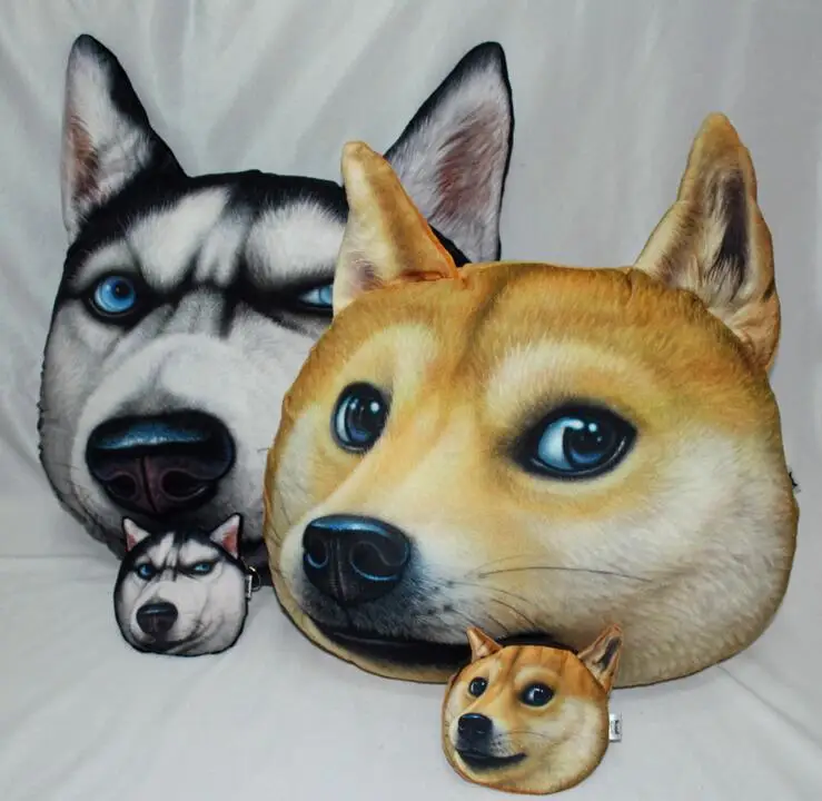 Doge Kabosu подушки для собак Подушка на заднее сиденье поясничная Шиба ину хуски