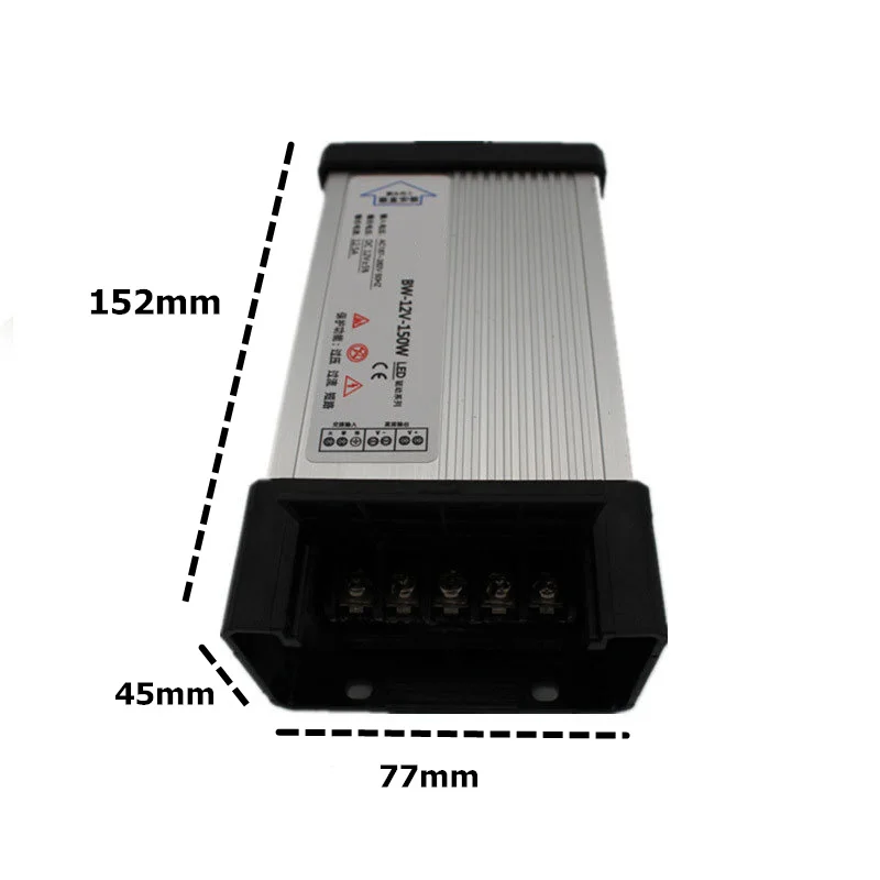 10 шт./лот высокое качество светодиодный привод DC12V 150 Вт Водонепроницаемый