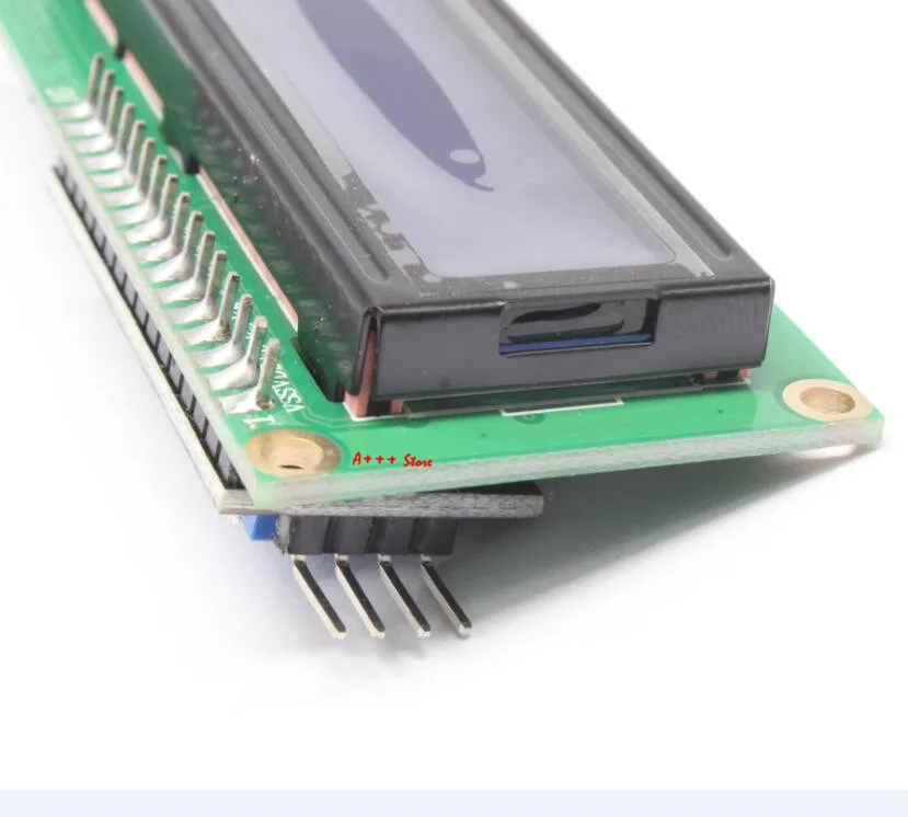 Плата адаптера для ЖК дисплея 1602 + I2C LCD Модуль синий/зеленый экран PCF8574 IIC/I2C