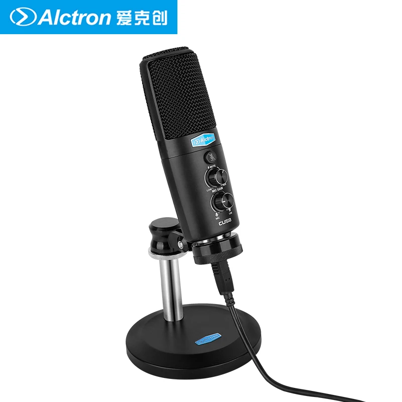 Alctron CU58 Настольный конденсаторный микрофон USB компьютерный для вещания совместим