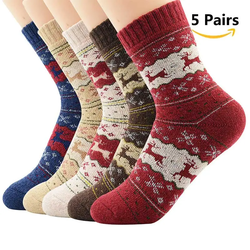 носки мужские calcetines женские новый год 5 пар мужские/женские с принтом|Носки| |