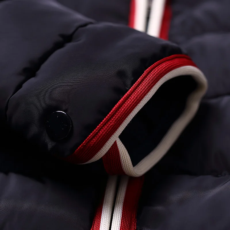 

New Casual Hooded Cotton-padded Winter Coat Men Slim Waterproof Men Jacket Winter