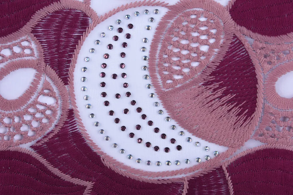Color Stones Milk Silk Lace African Lace Fabric Embroiderey High Quality French Lace Fabric Nigerian Lace Fabric In Wedding1639B