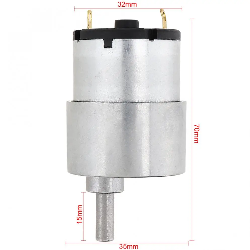 37GB-520 DC 24V 200RPM Мини Мотор-редуктор с металлической шестерней и высоким крутящим