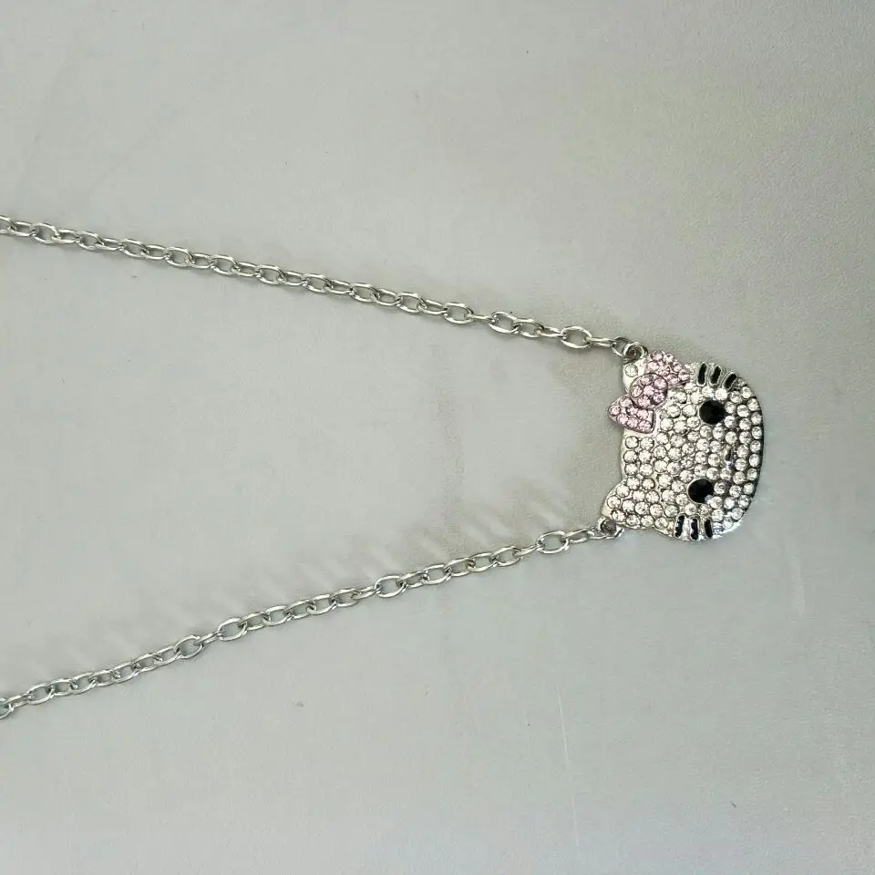 Цепочки и ожерелья cat Jewelry Bojiux Нержавеющая сталь цепи Цепочки и Ожерелья Подвески милый котенок кошка Цепочки и ожерелья s Модные украшения для женщин