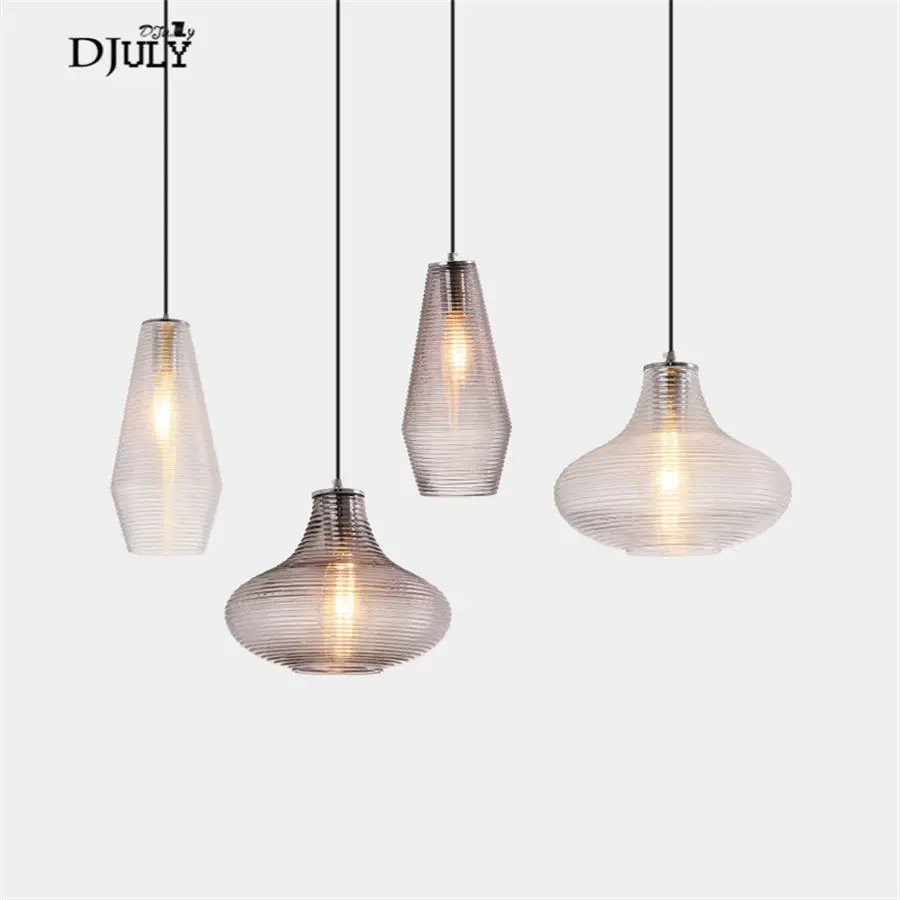 Арт-деко Юго-Восточная Азия в полоску витражные подвесные светильники для