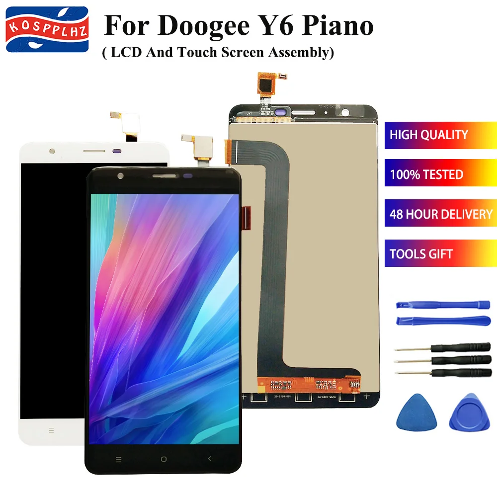 KOSPPLHZ Оригинал Для Doogee Y6 фортепиано ЖК дисплей + кодирующий преобразователь