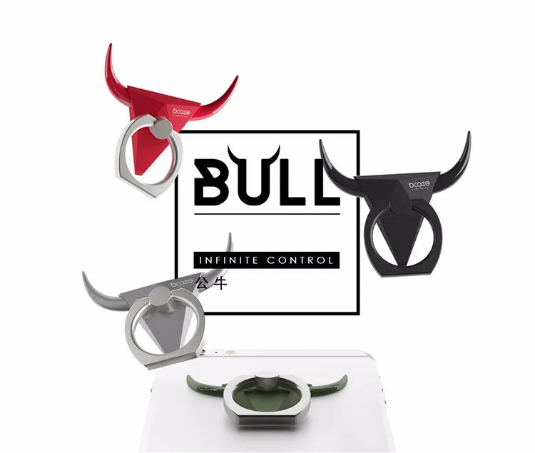 CHEERYMOON Bull ленивый металлический Универсальный мобильный телефон планшет паста клип стент IRE держатель кольцо с захватом и выемкой для пальцев+ подарок