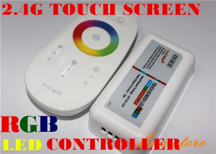 Светодиодный RGB контроллер 2 4 ГГц сенсорный экран Радиочастотный пульт