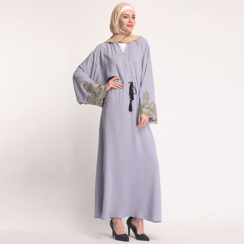Vestidos Kaftan abaya Qatar Оман мусульманский хиджаб платье Абая для женщин халат Дубайский кафтан Elbise турецкие мусульманские платья одежда