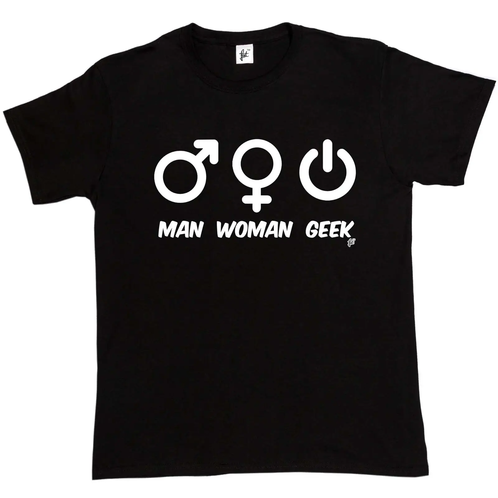 Мужская и женская сексуальная Символ Кнопка питания T-Shirt2019 модный бренд 100%
