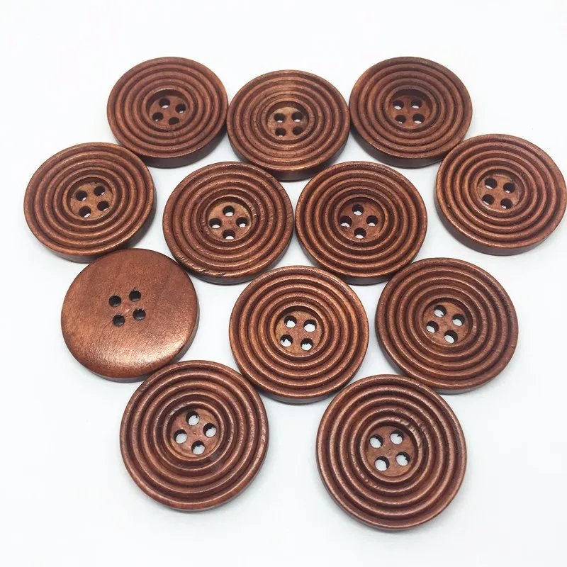 

100 шт коричневого дерева пуговицы 25 мм Винт Швейные аксессуары необычные кнопки украшения для скрапбукинга