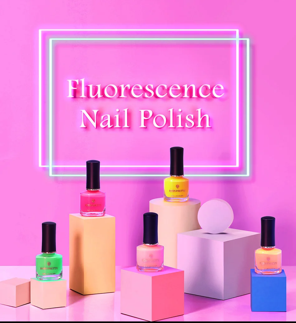 BORN PRETTY 6 мл неоновые, флюоресцентные лаки для ногтей Летняя серия красочный лак для ногтей Дизайн Лак для ногтей лак для ногтей