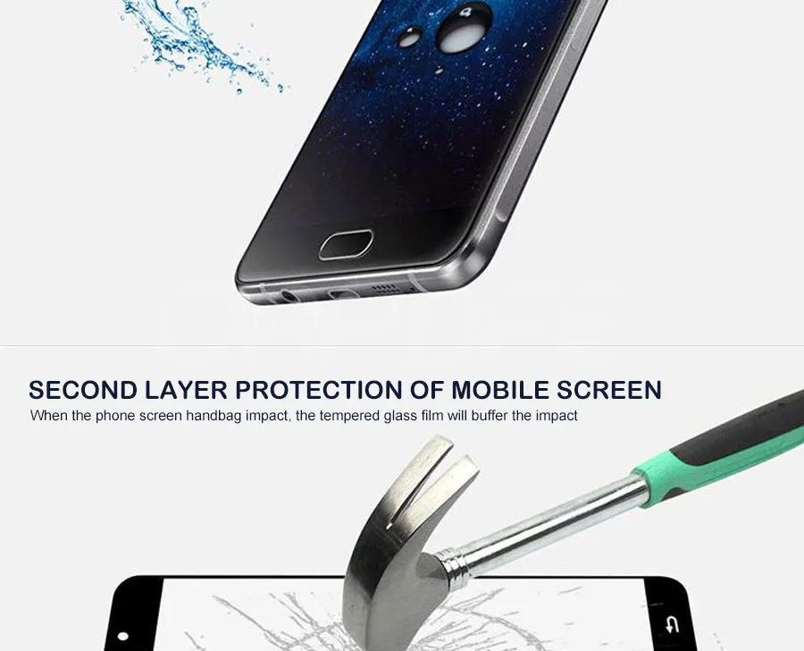 9D 0,22 мм закаленное стекло для samsung Galaxy S7 J3 J5 J7 A3 A5 A7 Защитная пленка для экрана чехол