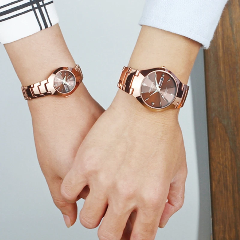 KINGNUOS, часы для влюбленных, Роскошные, Mujer Hombre feminino, модные, кварцевые, Wo, мужские, s, наручные часы, мужские часы, водонепроницаемые, с календарем