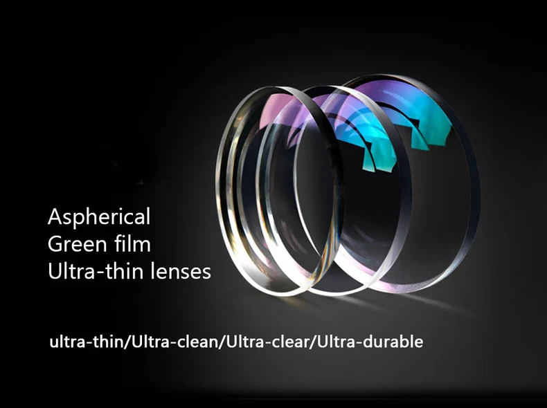 High Index 1.56 1.61 1.67 1.74 Anti Blue Light Lenses Myopic Astigmatism Clear Glass Ophthalmic Blue Light Blocking Eye Lenses