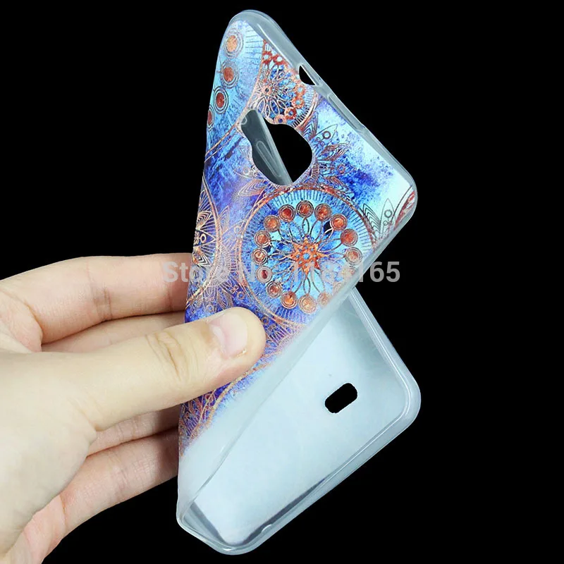 Fashion Translucent Soft TPU Case for ZTE Blade A5 Pro Skin Gel Cover Beautiful Flower |