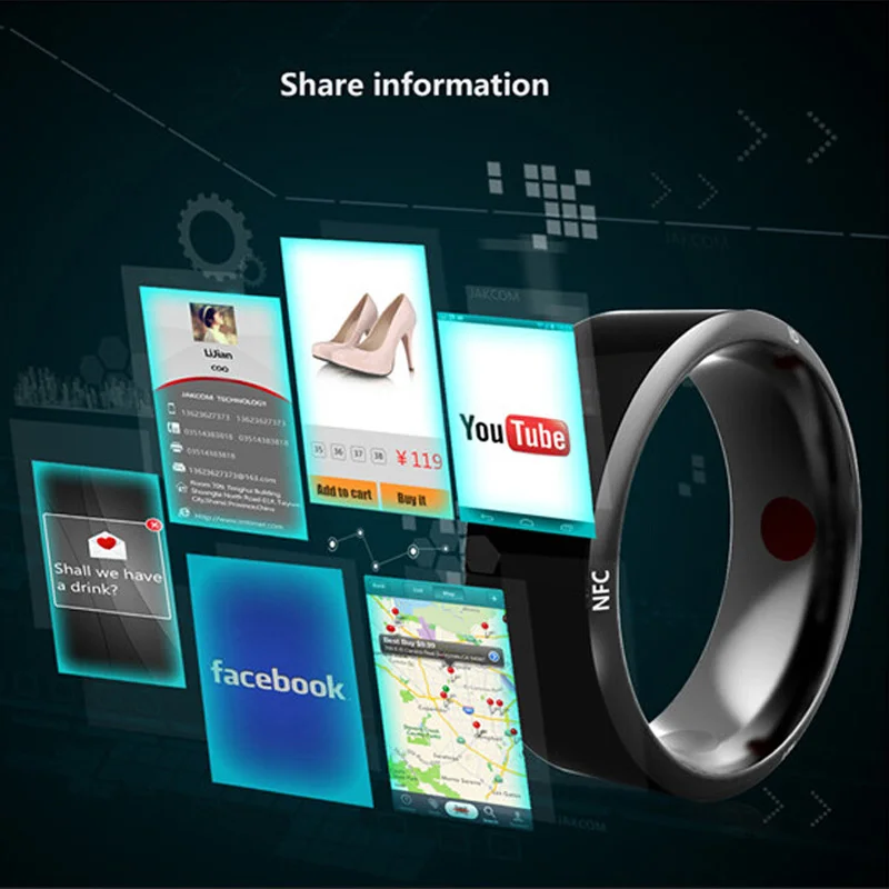 

Smart Rings Wear Jakcom SR3 NFC Magic new technology For iphone Samsung HTC Sony LG IOS Android Windows NFC Mobile Phone