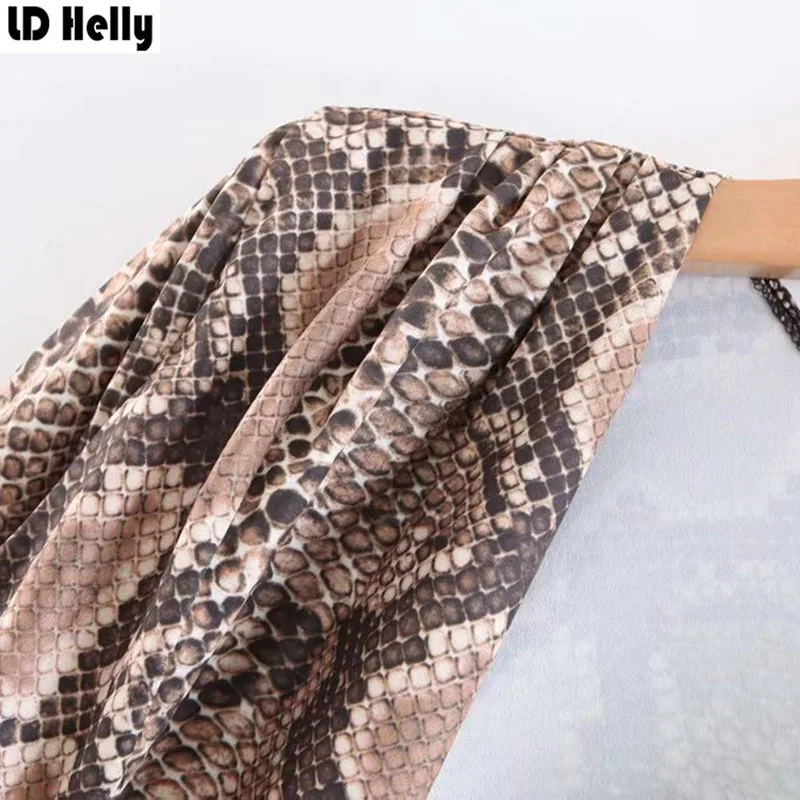 LD Helly новые сексуальные боди Блузы с глубоким v-образным вырезом и животным