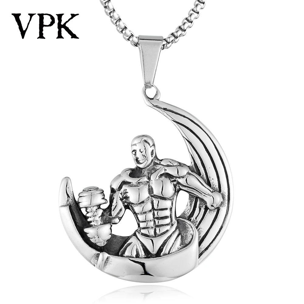 VPK мужское ожерелье с подвеской ювелирное изделие подарок кунг-фу мускулистый