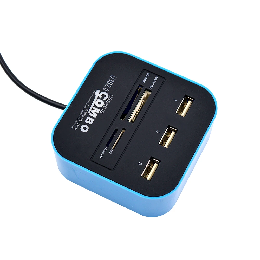 CHIPAL все в 1 комбинированный мини usb хаб с 3 портами USB 2 0 сплиттер адаптер TF SD M2 MS MMC